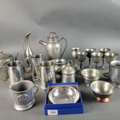 Lot 500 | Lot of Pewter, Old Country Rose & More