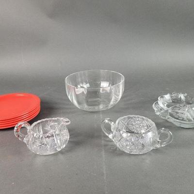 Lot 590 | American Brilliant Glass & Vintage Red Texas Ware