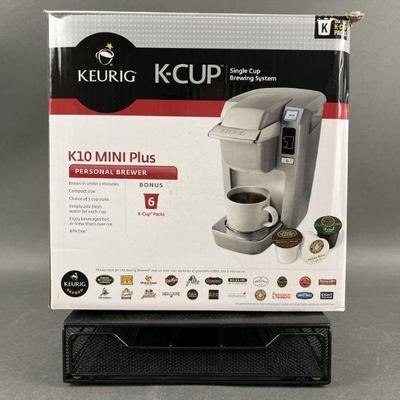 Lot 552 | Keurig K10 Mini Plus with K Cup Holding Tray