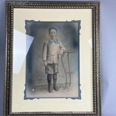 Lot 90 | Antique Hand Tinted Portrait of Boy