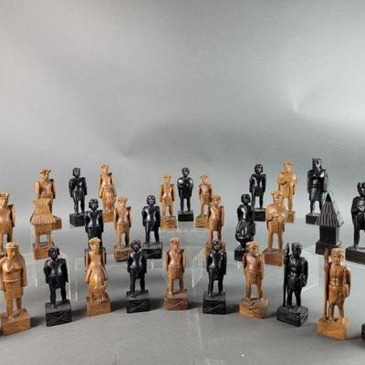 Lot 420 | Tribal Wooden Chess Pieces