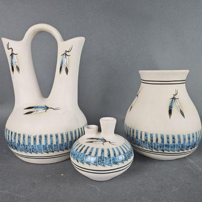 Lot 629 | Signed Native American Marilyn Wiley Pottery