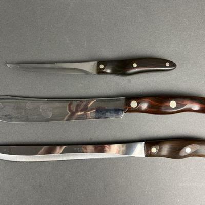 Lot 577 | Cutco Vintage Knives 1021 — 1023 Swirl Handles