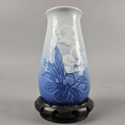 Lot 289 | Vintage Copenhagen Porcelain B&G Blue Vase