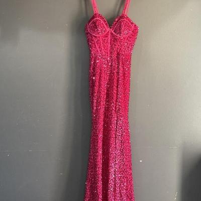 Lot 295 | Pink Corset Dress With Sequins