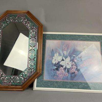 Lot 88 | 80's Print and Mirror