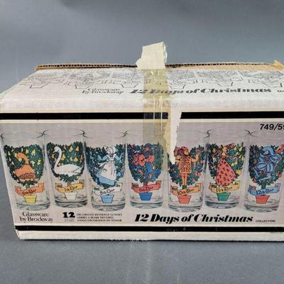Lot 411 | Vintage 12 Days of Christmas Glasses