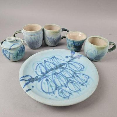 Lot 553 | Marked JT Abernathy Blue Pottery