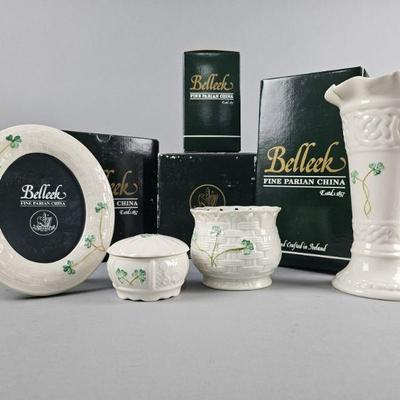Lot 449 | Belleek Fine Parian China Vase, Votive & More!