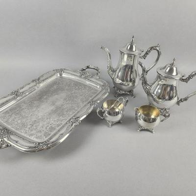 Lot 125 | Vintage Oneida Silverplate Tea Server Set