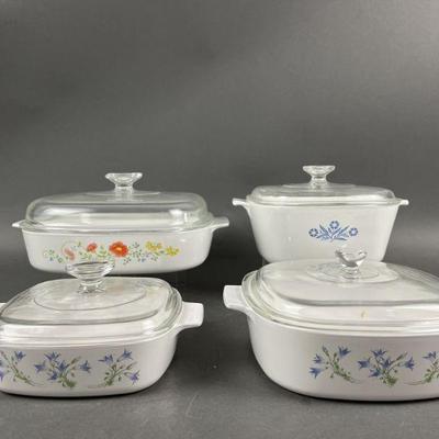 Lot 596 | Four Corning Ware Dishes
