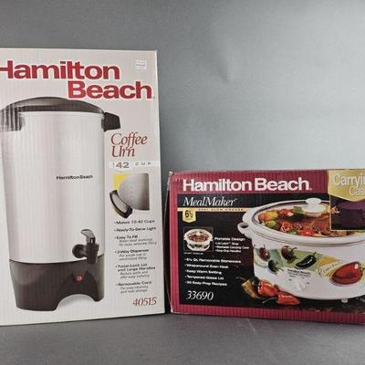 Lot 118 | Hamilton Beach Coffee Urn and Slow Cooker