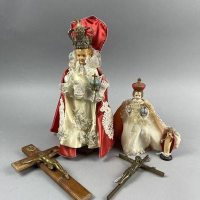 Lot 163 | Crucifixes, Child of Prague Dolls