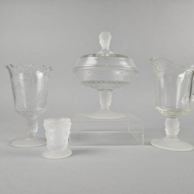 Lot 12 | Vintage Three Face Compote Dish & More!