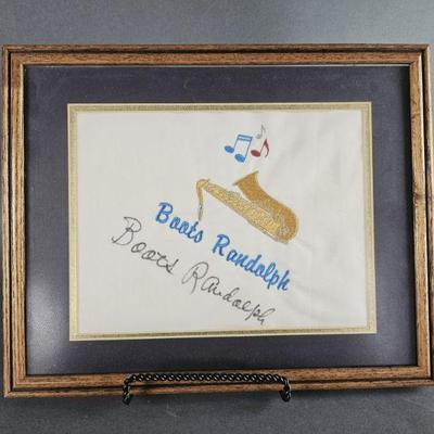 Lot 91 | Signed and Framed Boots Randolph Hankie