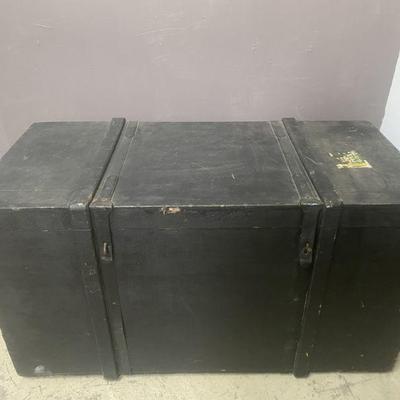 Lot 443 | Antique Military Trunk