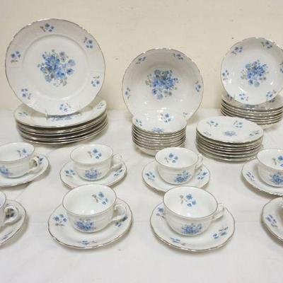 1008	BOHEMIAN CHINA FLORAL PATTERN, APPROXIMATELY 48 PIECES
