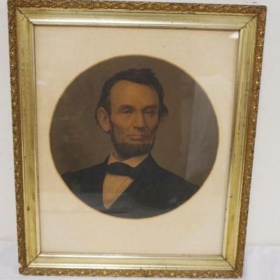 1151	FRAMED MEZZOTINT OF ABRAHAM LINCOLN, APPROXIMATELY 17 IN X 20 IN OVERALL
