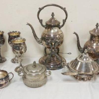 1116	GROUP OF ASSORTED SILVER PLATE
