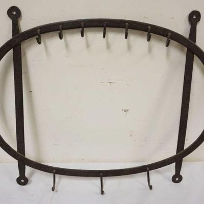 1265	PRIMITIVE WROUGHT IRON DRYING HOOKS, APPROXIMATELY 24 IN X 18 IN
