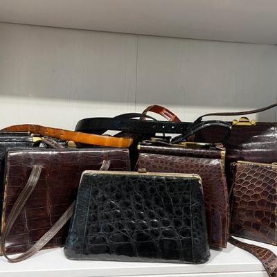 Lot of TLC Alligator Purses