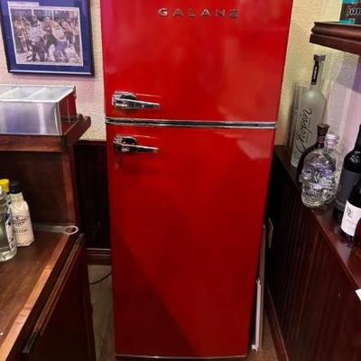 Galanz red retro looking fridge