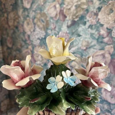 Capodimonte porcelain flowers