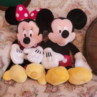 Plush Mickey & Minnie $10 each 