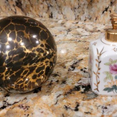 gold and black orb $5
perfume bottle $12