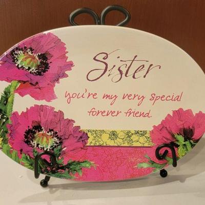 Sister plaque with Holder $5