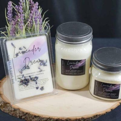 Lavender Dreams candles and waxmelt