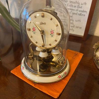 Enamel clock made in Germany by Chatz