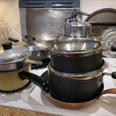 Pots and Pans by Circulon, Revereware and Calphalon