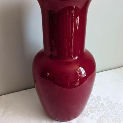 17" Early 21st c. de Majo Murano Vase  $700