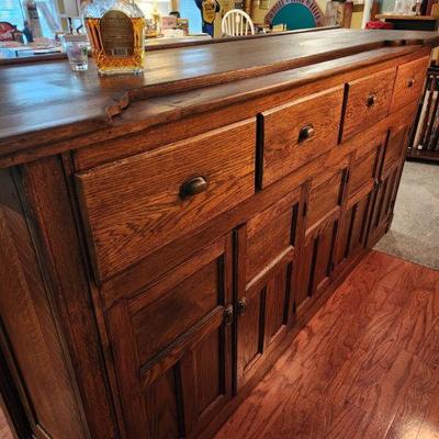 This vintage bar was just stored and is one of the best pieces in this home.  Looks great in the picture but so much better in person.