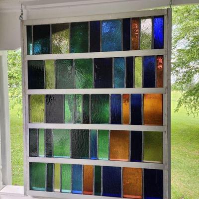 Stained Glass Frank Lloyd Wright Windows (Probably 15+ more of these stained-glass pieces) More pictures next week!