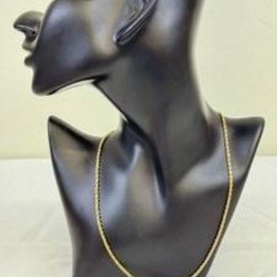 14k Gold Rope Necklace 

Measures 18