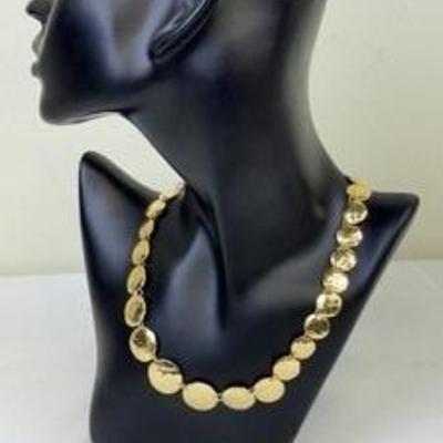 Artisan Hand Crafted 14k Gold Necklace by Erica Bouza 

Stylish design! Measures 15