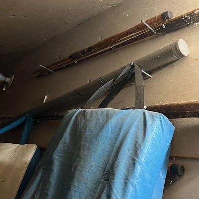 Vintage fishing poles