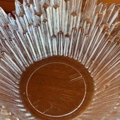 Vintage Humppila Finland Revontulet Northern Light Art Glass Bowl MCM
