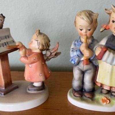 Vintage Hummel Figurines Goebel W. Germany 4.25” #218 2/0 Rare Bee Mark * #169 4” No Bee Mark
