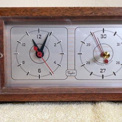 Genuine, Mid-Century Modern Taylor Clock With Barometer
