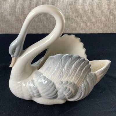 Lladro Swan Plant Holder * NAO Handmade In Spain
