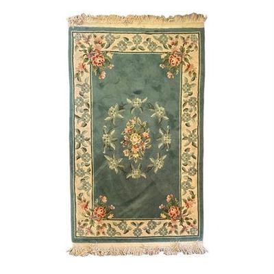Ethan Allen Carved Wool Accent Rug