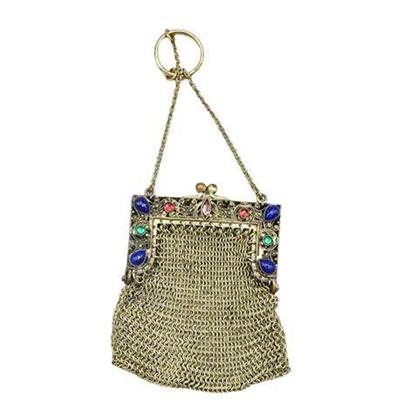 Lot 200-435 
Victorian Chatelaine Mesh Coin Purse on Chain