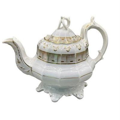 Lot 168   0 Bid(s)
Mid 19th C Staffordshire Tea Pot, English Porcelain