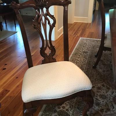 dining table and chairs $1,400
table 80 X 46 X 30" with 24"leaf