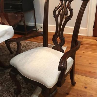 dining table and chairs $1,400
table 80 X 46 X 30" with 24"leaf