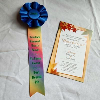 Best Pie Maker Award Marilyn Kmak!