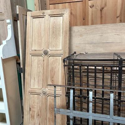 Doors to gorgeous 10x10 Pine French hutch with  finials